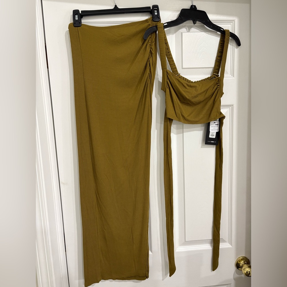Not Your Average Ribbed Skirt Set-  FashionNova
